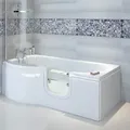 Produktbild: SKALI Badewanne mit Tür/Seniorenbadewanne 167,5x85/75cm, Links,Komplett-Set