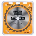Produktbild: Dewalt Kreissaegeblatt Stat. 250/30mm 24WZ DT1956-QZ