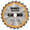 Produktbild: PIŁA TARCZOWA DO DREWNA 250/30MM, 24 ZĘBY DEWALT