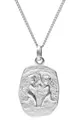 Produktbild: trendor Sternzeichen Zwilling Halskette Silber 925 eleganterTierkreiszeichen Anhänger für Damen oder Herren, Halsschmuck aus Sterlingsilber 15330-06-45 45 cm