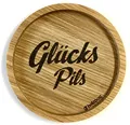 Produktbild: Holzpost | Witzige Holzuntersetzer | Verschiedene Sprüche und Muster | Getränkeuntersetzer (GlücksPils)