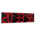 Produktbild: Digitale Wanduhr, übergroße LEDDigitaluhr mit AutoDimmer, riesiger CountdownT...