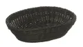 Produktbild: Korb Körbchen Brotkorb Brötchenkorb oval 25 x18 cm schwarz Polypropylen