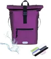 Produktbild: Rucksack Damen Freizeitrucksack A4 Laptop Bag Plane Time 13074 Metallic Lila +n