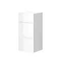 Produktbild: Vicco Midischrank Izan, Weiß Hochglanz, 36.6 x 76.6 cm mit Schublade und Tür