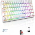 Produktbild: TECURS Gaming Tastatur Mechanische Kabellos Bluetooth RGB 65 QWERTZ Deutsch