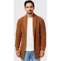 Produktbild: Indicode Strickjacke Herren Anaheim Herrenstrickjacke mit 2 aufgesetzten Taschen braun XL (56)