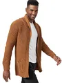 Produktbild: Indicode Herren Anaheim Strickjacke mit 2 aufgesetzten Taschen | Winterjacke Cardigan Rubber, XL