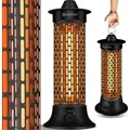 Produktbild: KESSER® Standheizstrahler Infrarotheizung, 1200W Heizstrahler Energieeffiziente Heizung Innenraum mit 360° Oszillation, Infrarotheizung Standger... - Schwarz