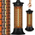 Produktbild: Kesser® Standheizstrahler Infrarotheizung   1200w Heizstrahler Energieeffiziente Heizung Innenraum Mit 360° Oszillation   Infrarotheizung Standgerät    Schwarz
