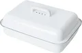 Produktbild: Riess Brotkasten Riess, 0616-033, Emaille Brotdose mit Deckel weiß, Emaille
