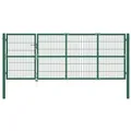 Produktbild: vidaXL Gartentor mit Pfosten 350 x 120 cm Stahl Grün