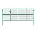 Produktbild: vidaXL Gartentor Gartentor mit Pfosten 350x120 cm Stahl Grün