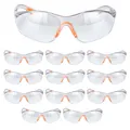 Produktbild: 12-er Pack Schutzbrille Arbeitsschutzbrille - Arbeitsschutzbrille mit Gummiei...