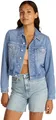 Produktbild: Calvin Klein Damen Jeansjacke Cropped 90'S Denim Trucker mit Brusttaschen, Blau (Denim Light), XS