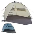 Produktbild: UQUIP Automatik Strandmuschel Speedy Strandzelt Reise Wind Sonnen Schutz UV50+ Farbe: petrol
