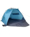 Produktbild: Uquip Strandmuschel Speedy Petrol I 150 x 115 x 200 cm I UPF 50+ Strandzelt zum Schutz vor Sonne, Wind & Regen I tragbares Beach Zelt mit Quick-Up System I ideal für Strand, Camping & Picknick