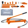 Produktbild: VEVOR Hydraulikzylinder Bausatz, tragbarer hydraulischer Wagenheber 12 t, mit 1,4 m Ölschlauch, Autokarosserierahmen-Reparaturset mit Aufbewahrungskoffer für Autoreparatur, Lkw, Bauernhof, Orange