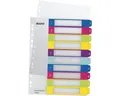 Produktbild: LEITZ Aktenordner WOW 1243, Register 1-10, DIN A4 überbreit, 10-tlg., farbige Taben, Kunststoff