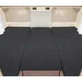 Produktbild: G BETTWARENSHOP – Spannbettlaken für Wohnmobile & Wohnwagen – Spannbetttuch Set 3-teilig für 2 Längsbetten + Mittelteil – Jersey Bettlaken für Heckbetten 2 Längsbetten + Mittelteil, anthrazit