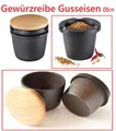 Produktbild: Zassenhaus Gewürzreibe Gusseisen Ø 8 cm - Gewürz-Mörser mit Vorratsfach