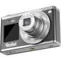 Produktbild: Rollei Compactline 10X Digitalkamera, 20MP FHD Kompaktkamera 10X Optischer Zoom & Selfie Display Tragbar Fotoapparat für Vlog unterwegs Reise Schw... - Grau/Silber