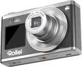 Produktbild: Rollei Compactline 10X Digitalkamera, 20MP FHD Kompaktkamera 10X Optischer Zoom & Selfie Display Tragbar Fotoapparat für Vlog unterwegs Reise Schwarz Silber, Digital-Kamera-Kompaktkamera-Fotoapparat