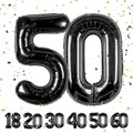 Produktbild: ballonluftballon 50 jahre | Schwarz 50 ballons-40