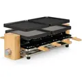 Produktbild: Princess - Raclette Bambus Tischgrill Pure Mit Pfännchen Ablage, 8 Personen, 1300 Watt