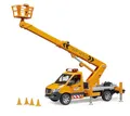 Produktbild: bruder 02679 - MB Sprinter mit Arbeitsbühne und Light & Sound Modul - 1:16 Baustellenfahrzeuge, Transporter, LKW, Bauarbeiter, Spielzeug ab 4 Jahre