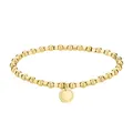 Produktbild: LIEBESKIND BERLIN Beads 4mm mit Logotag in Edelstahl, 17 cm, IP Gold LJ-0596-B-1