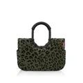 Produktbild: reisenthel loopshopper M teddy leo olive – Stabile Tasche mit praktischen Fächern aus recycelten PET-Flaschen – Eleganz beim Einkaufen, viel Funktion inklusive!