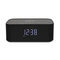 Produktbild: Explore Scientific Bluetooth Stereo-Lautsprecher mit Weck- und Ladefunktion, schwarz, BCC1001