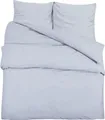 Produktbild: vidaXL Bettwäsche-Set Grau 200x200 cm Baumwolle