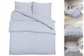 Produktbild: Bettwäsche-Set Grau 200x200 Cm Baumwolle Bettbezug