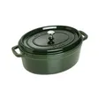 Produktbild: Staub La Cocotte 33cm oval, Basilikum-grün, Gusseisen
