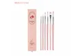 Produktbild: Mairtini Pinsel Brilliant Rays Academy Set – 6 Pinsel (Größe 0 / 1 / 2 / 3 / 4 / 5), (6 St), Vielseitige Pinsel mit rosa Griffen & eleganter Geschenkverpackung
