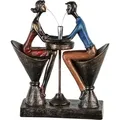Produktbild: Casablanca by Gilde Dekofigur Skulptur Table for two H. 25 cm,16259 - Bronze