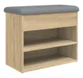 Produktbild: vidaXL Sitzbank Schuhbank Sonoma-Eiche 62x32x50 cm Holzwerkstoff