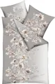Produktbild: Kaeppel Fein Biber Bettwäsche 2 tlg. 135x200cm Victoria Blumen Kiesel Grau