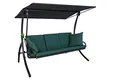Produktbild: Angerer Freizeitmöbel GmbH Hollywoodschaukel Elegance Sun - Gartenschaukel Made in Germany - Schaukel zum Sitzen, Liegen und Entspannen - inklusive Bett-Funktion - einfache Montage (Grün)