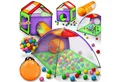 Produktbild: KIDUKU Spielzelt Kinderspielzelt Bällebad Pop Up + Krabbeltunnel + 200 Bälle + Tasche für drinnen und draußen