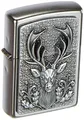 Produktbild: Zippo Deer Emblem - Satin Finish Feuerzeug, Chrom, Silber, 5.8 x 3.8 x 2 cm, 5.8 x 3.8 x 2.0 cm