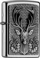 Produktbild: ZIPPO Original Feuerzeug Regular / Chrom Satin Emblem Deerhead / Geschenketui