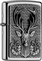 Produktbild: Zippo Feuerzeug Chrom | Hirschkopf Emblem Sammlerstück Deer Head Sturmfeuerzeug