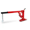 Produktbild: EBERTH Pick Up Kran, Ladekran, Maximum Tragfähigkeit 450 kg, massiver Fuß für Bodenmontage, Lasthaken und Kette, Hubhöhe von 35 bis 1330 mm