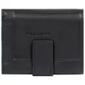 Produktbild: Piquadro Atlas Geldbörse RFID Schutz Leder 12.5 cm  schwarz