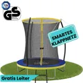 Produktbild: Zero Gravity Trampolin Ø 183 cm inkl. Leiter / Schneller Auf- und Abbau dank smartem Klappnetz / Max. 50 kg / Ultima 4 Fun-Edition