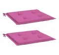 Produktbild: vidaXL Sitzauflage Gartenstuhl-Kissen 2 Stk. Rosa 50x50x4 cm Stoff, (2 St)