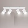 Produktbild: Ketom Deckenstrahler 4 Flammig - GU10 Deckenstrahler LED Weiß - Modern Deckenlampe Strahler - 43cm/17inch, Ohne Leuchtmittel